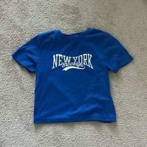 blue nyc brooklyn tee